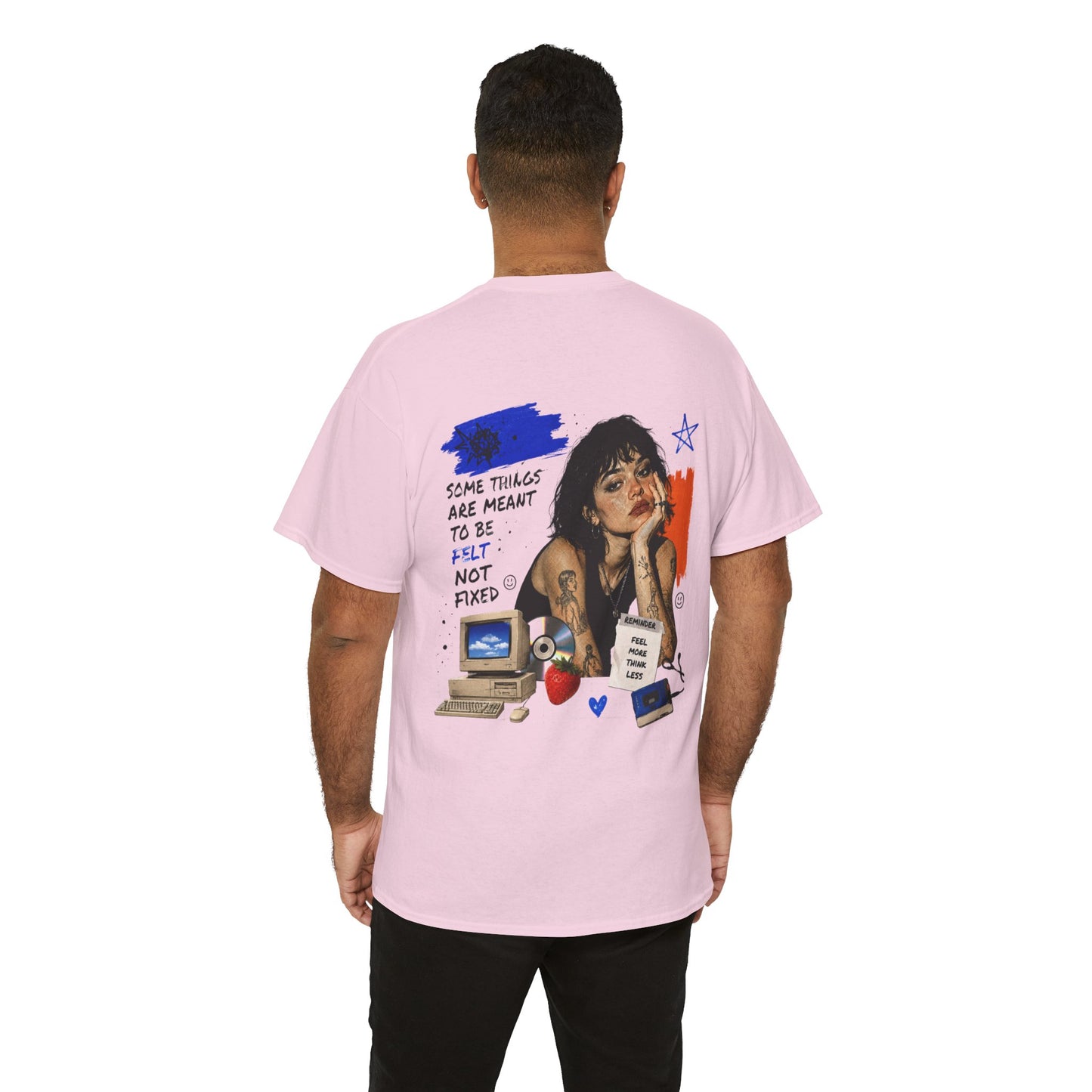 Graphic Tee — "Some Things Are Meant to Be Left Not Fixed" Retro Girl Illustration