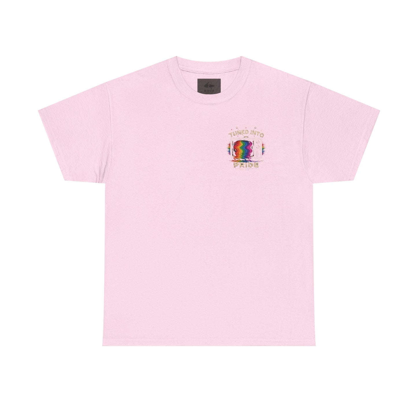 T-Shirt — "Tuned Into Pride" Rainbow TV Graphic Tee