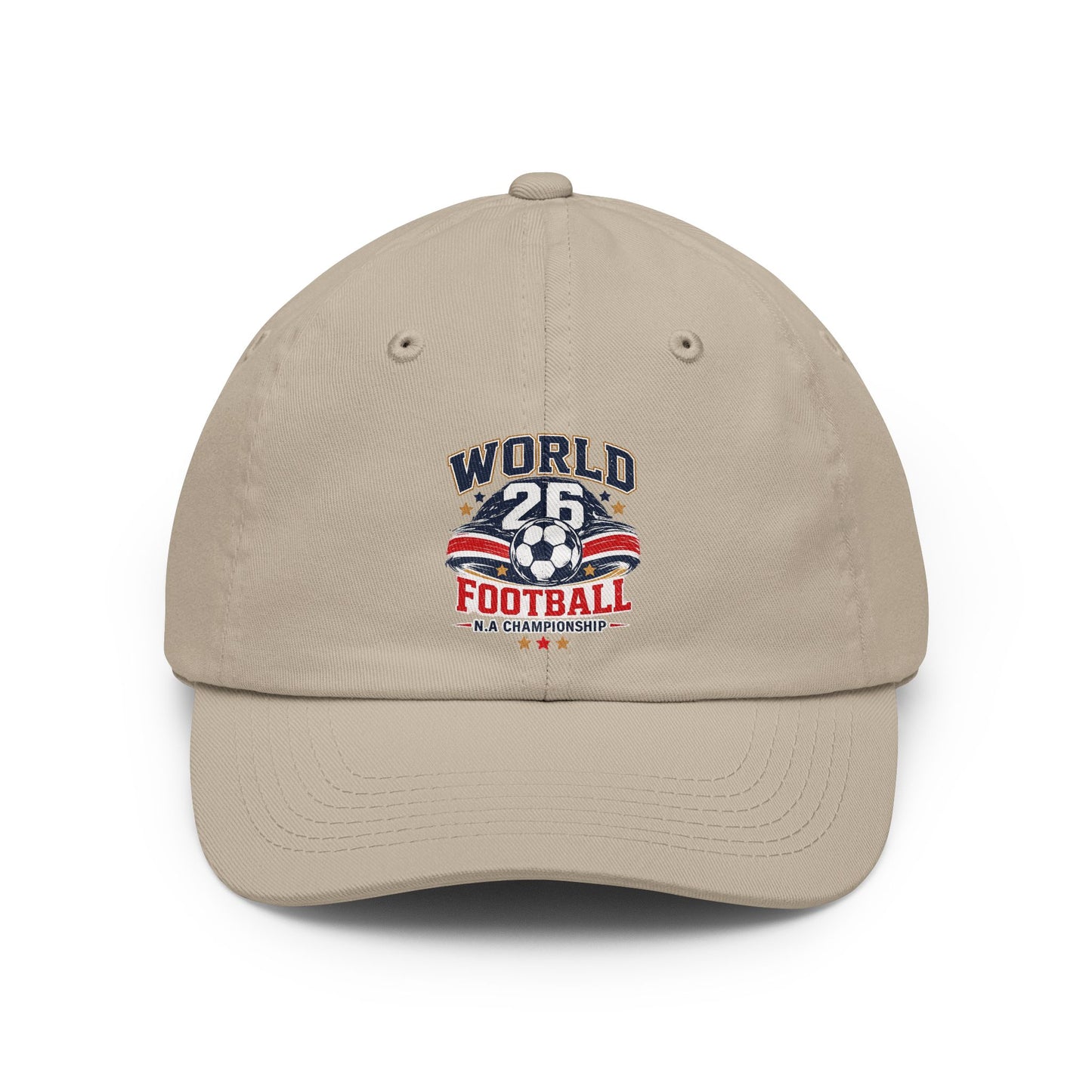Dad Hat — Vintage 'World Football' 25 Soccer Championship Cap