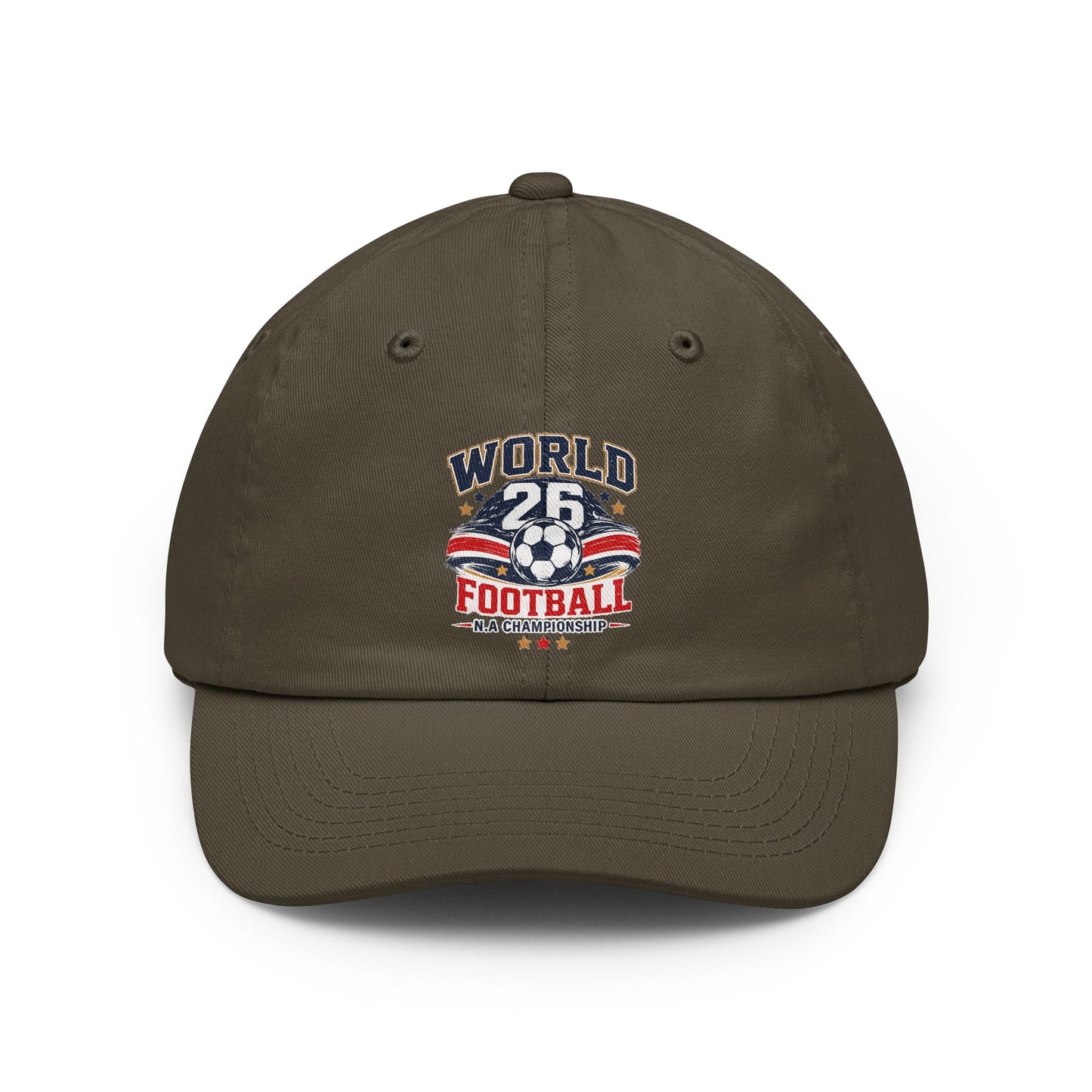 Dad Hat — Vintage 'World Football' 25 Soccer Championship Cap