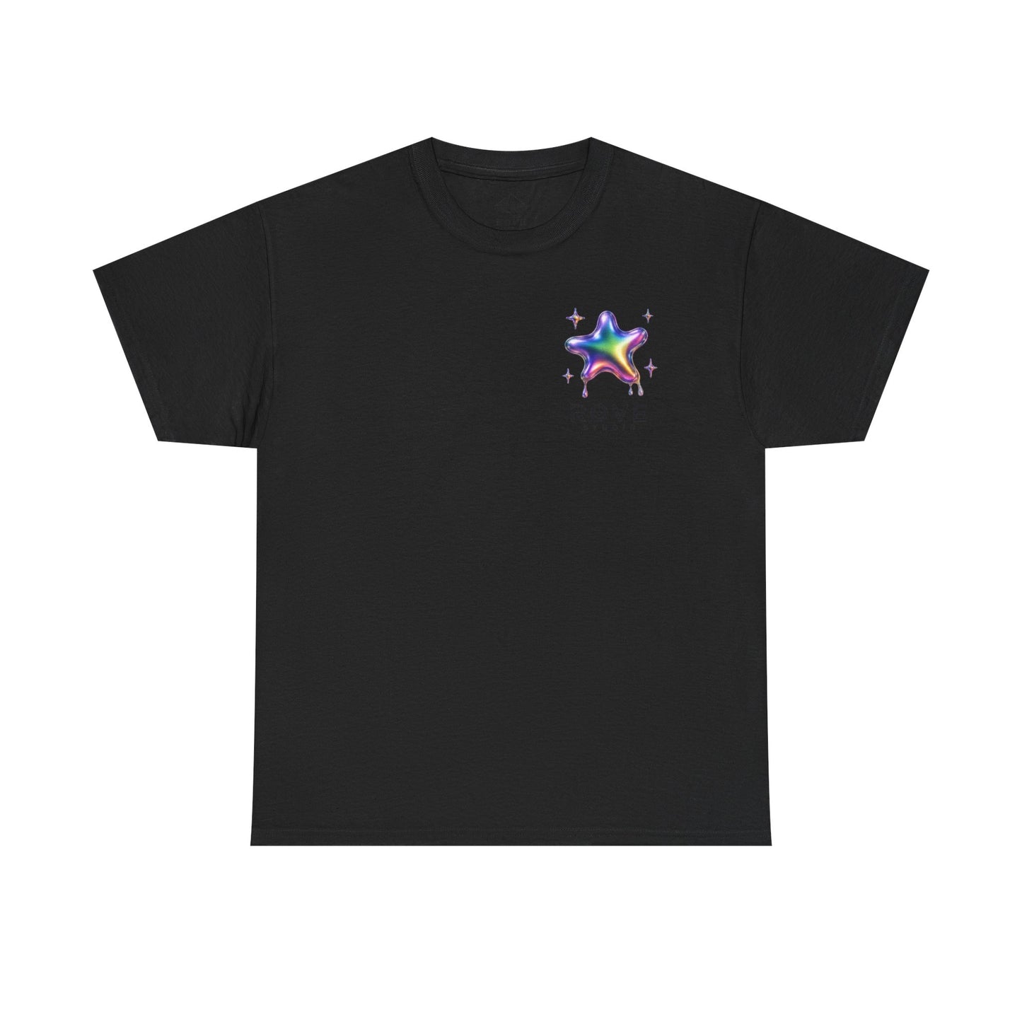 Rove Drip Star T-Shirt — Iridescent Rainbow Graphic Tee