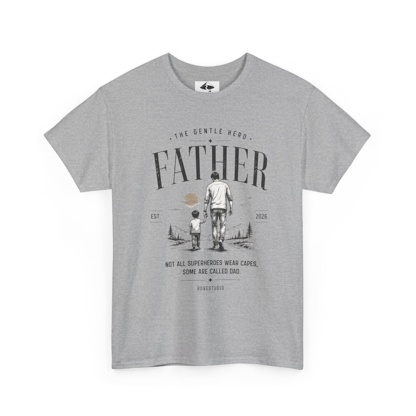 Father & Son Vintage Tee — "Not All Superheroes Wear Capes" Father's Day Shirt
