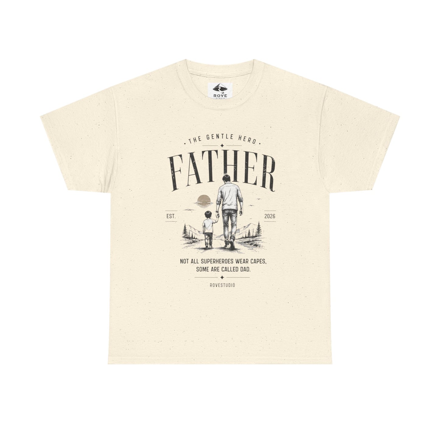 Father & Son Vintage Tee — "Not All Superheroes Wear Capes" Father's Day Shirt