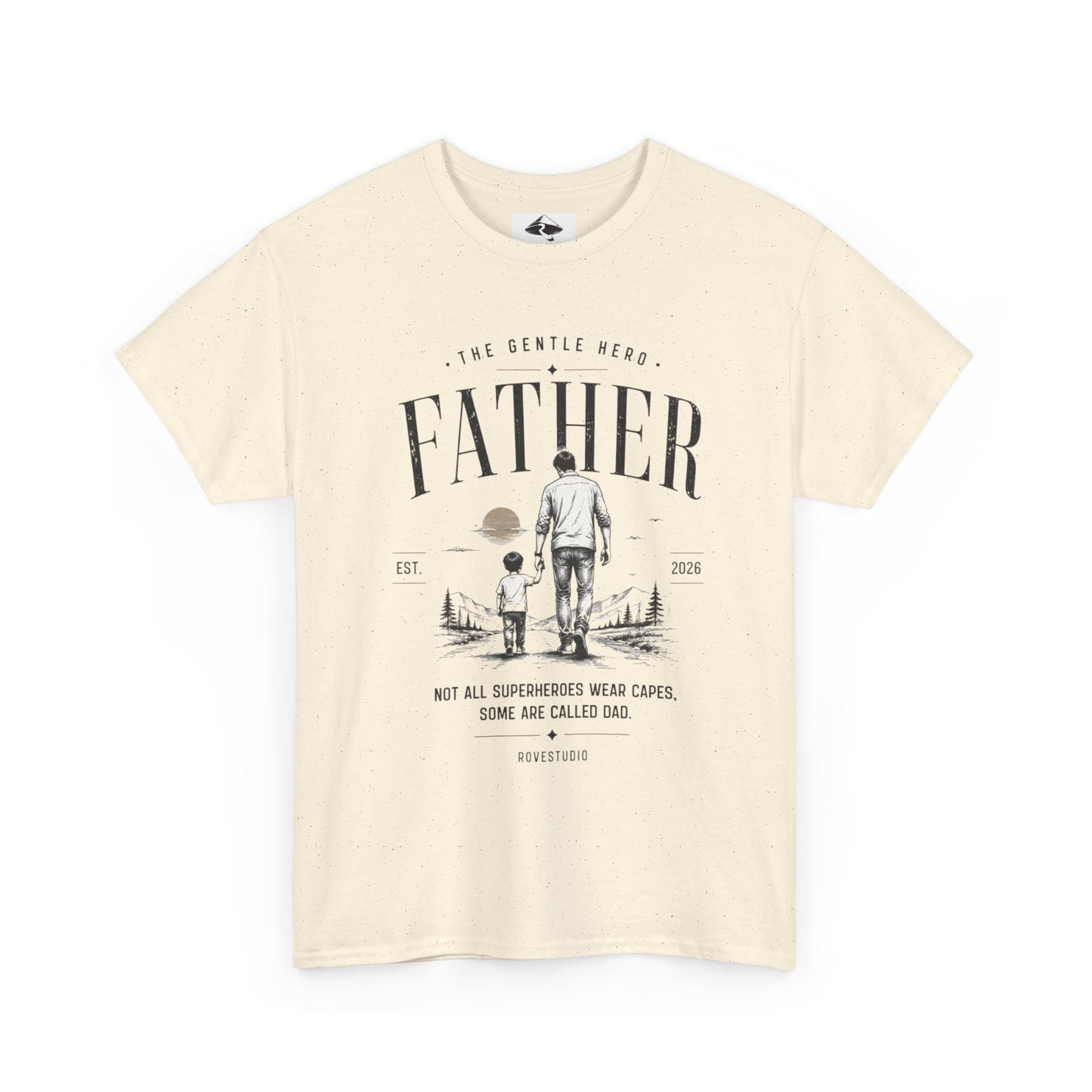 Father & Son Vintage Tee — "Not All Superheroes Wear Capes" Father's Day Shirt
