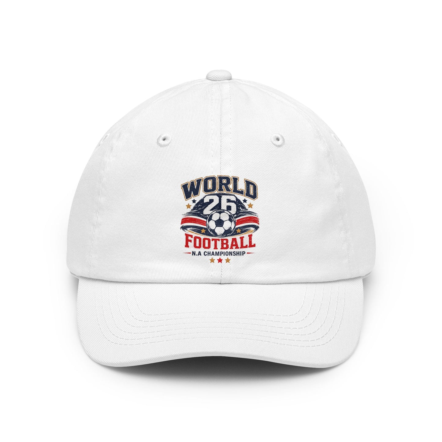 Dad Hat — Vintage 'World Football' 25 Soccer Championship Cap