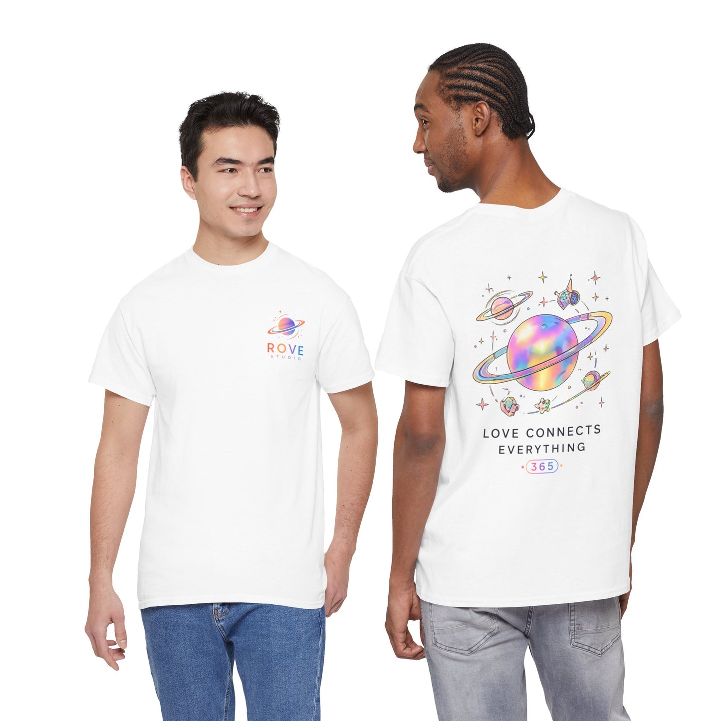 Planet Love Tee — "Love Connects Everything" Graphic Shirt