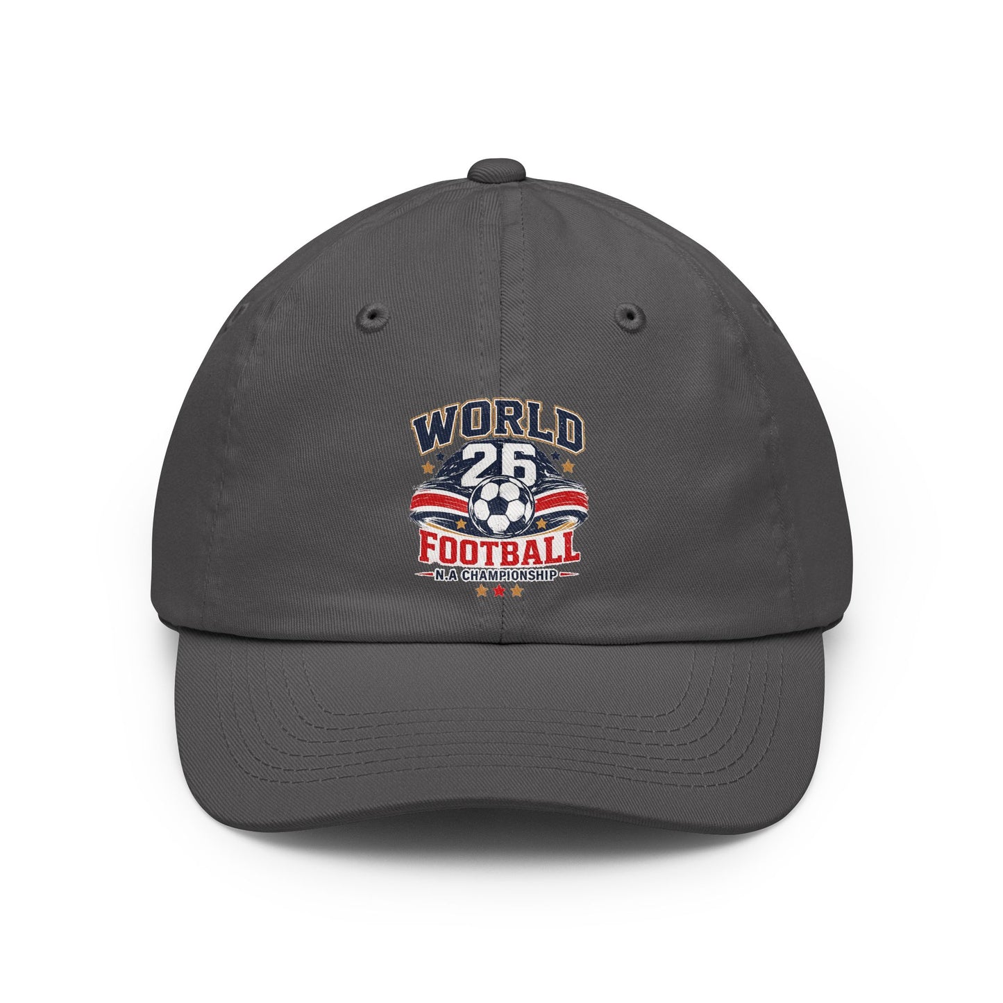 Dad Hat — Vintage 'World Football' 25 Soccer Championship Cap