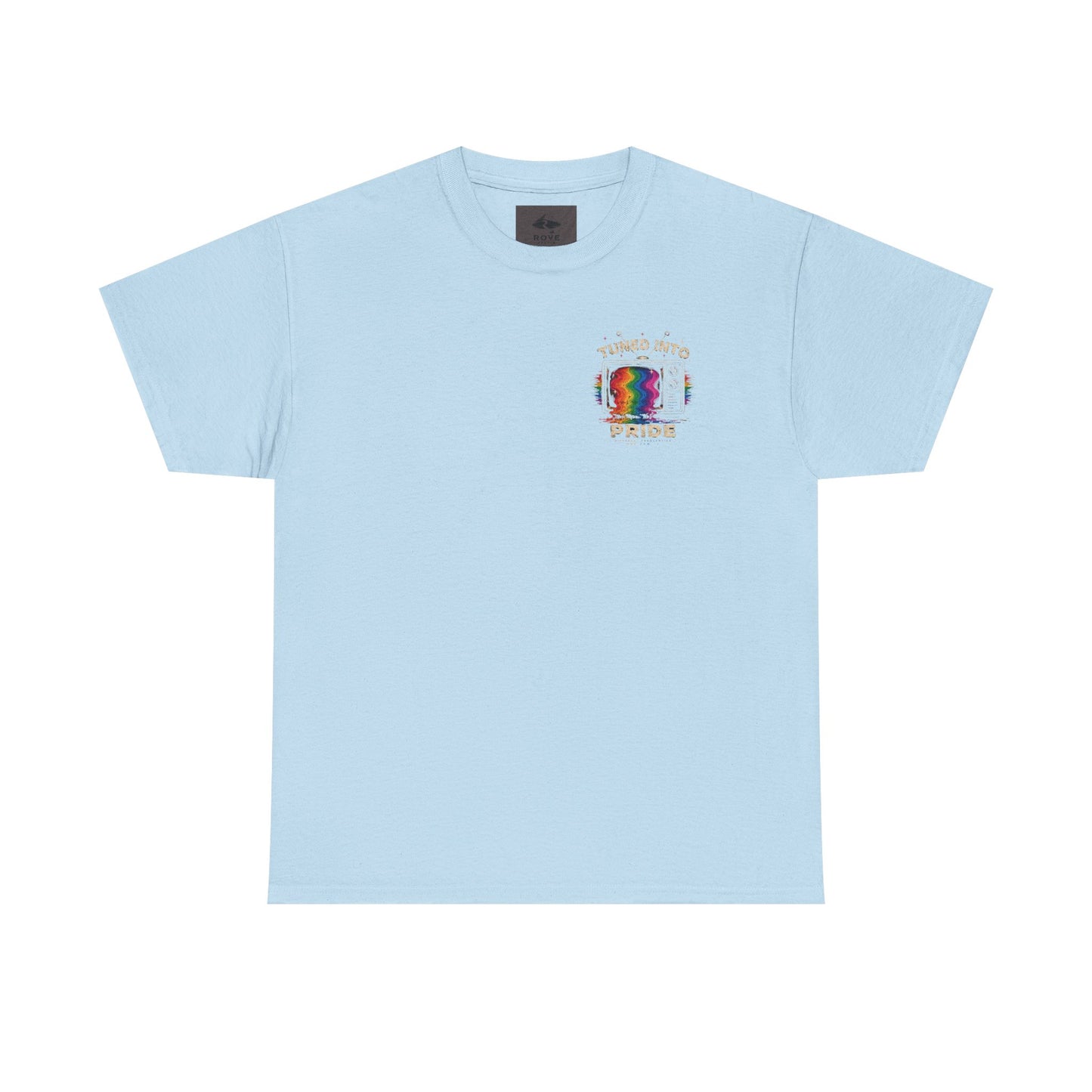 T-Shirt — "Tuned Into Pride" Rainbow TV Graphic Tee