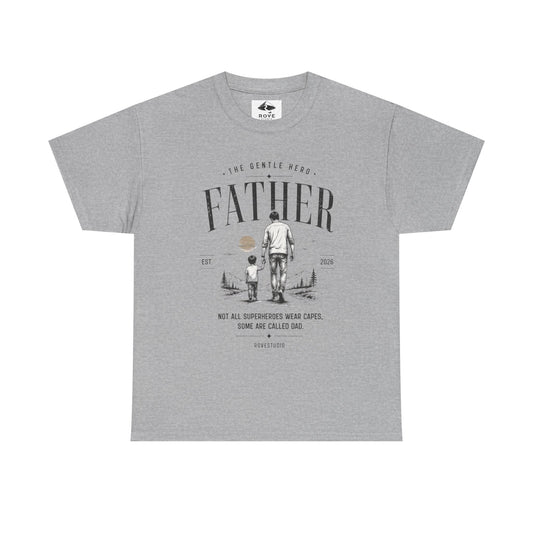 Father & Son Vintage Tee — "Not All Superheroes Wear Capes" Father's Day Shirt