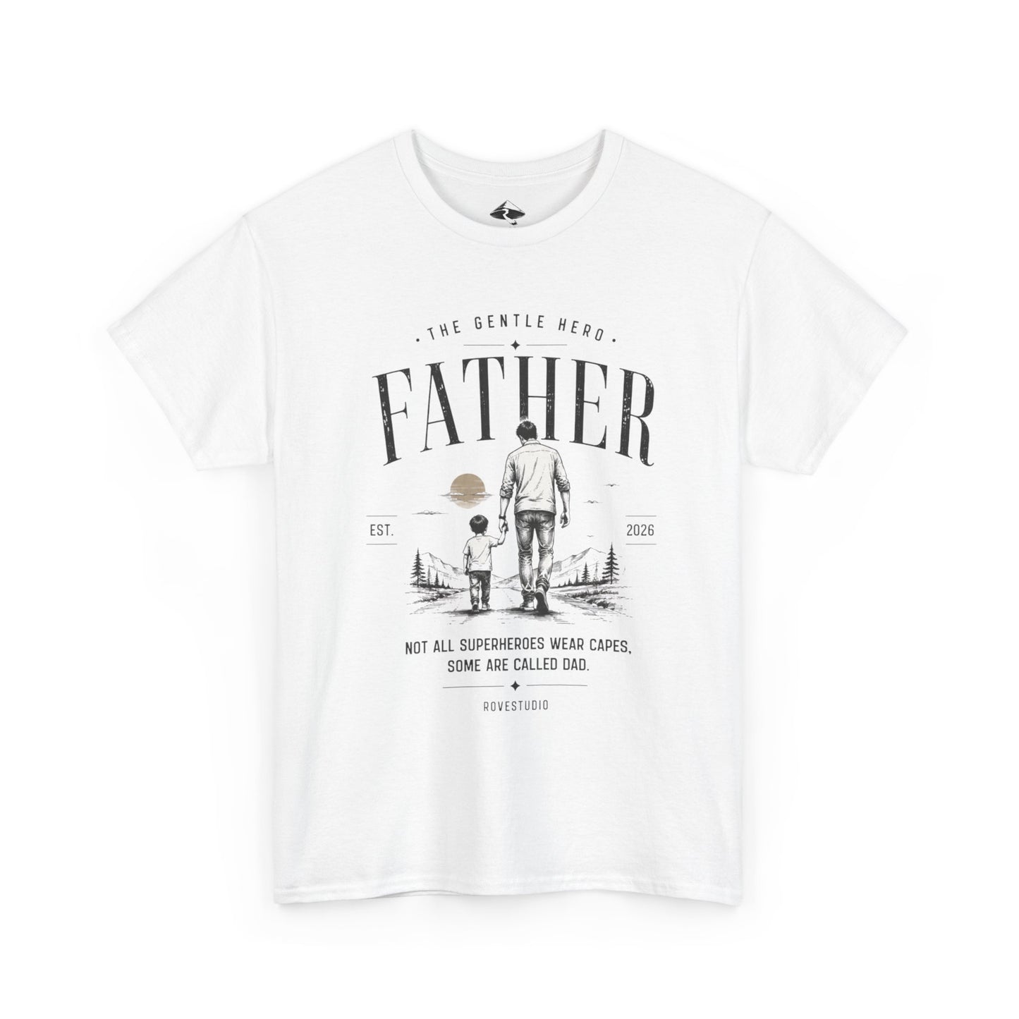 Father & Son Vintage Tee — "Not All Superheroes Wear Capes" Father's Day Shirt